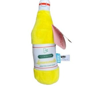 Bark Dog Chew Toy Limonsmello Yellow Bottle Crinkle Squeaky Surprise Gift New